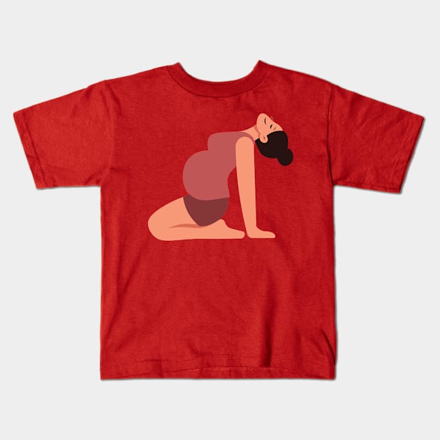 Pregnant Kids T-Shirt by medfrigo